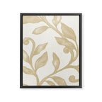 Gold elegant leaf  Framed Canvas Print Gallery Image 6