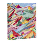 Gouache rainbow landscape Canvas Print Gallery Image 6