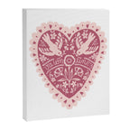 Handmade Valentines heart Canvas Print Gallery Image 6