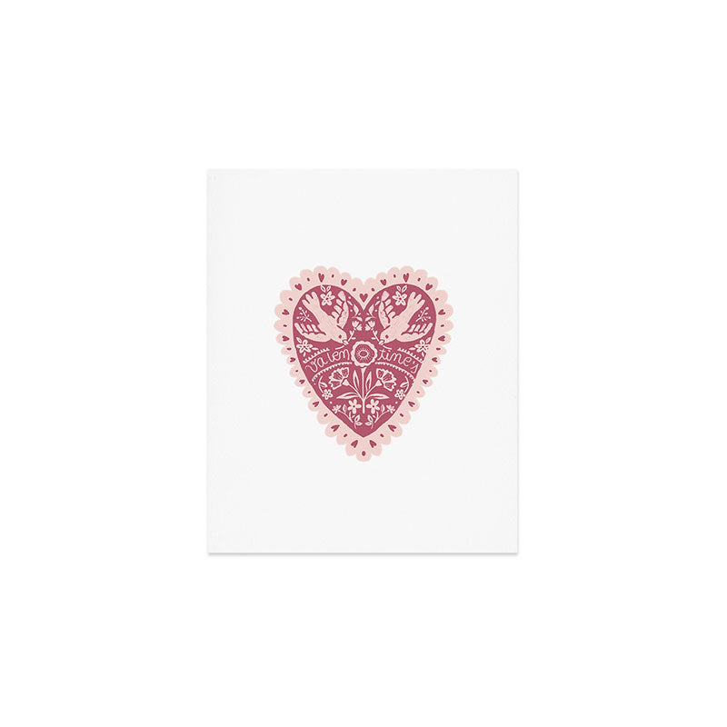 Handmade Valentines heart Art Print Gallery Image 1