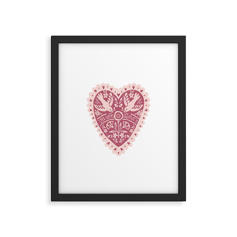 Handmade Valentines heart Framed Art Print Gallery Image 5