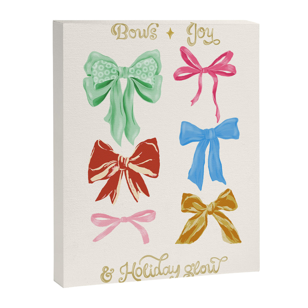 Holiday colorful bows Canvas Print Gallery Image 6