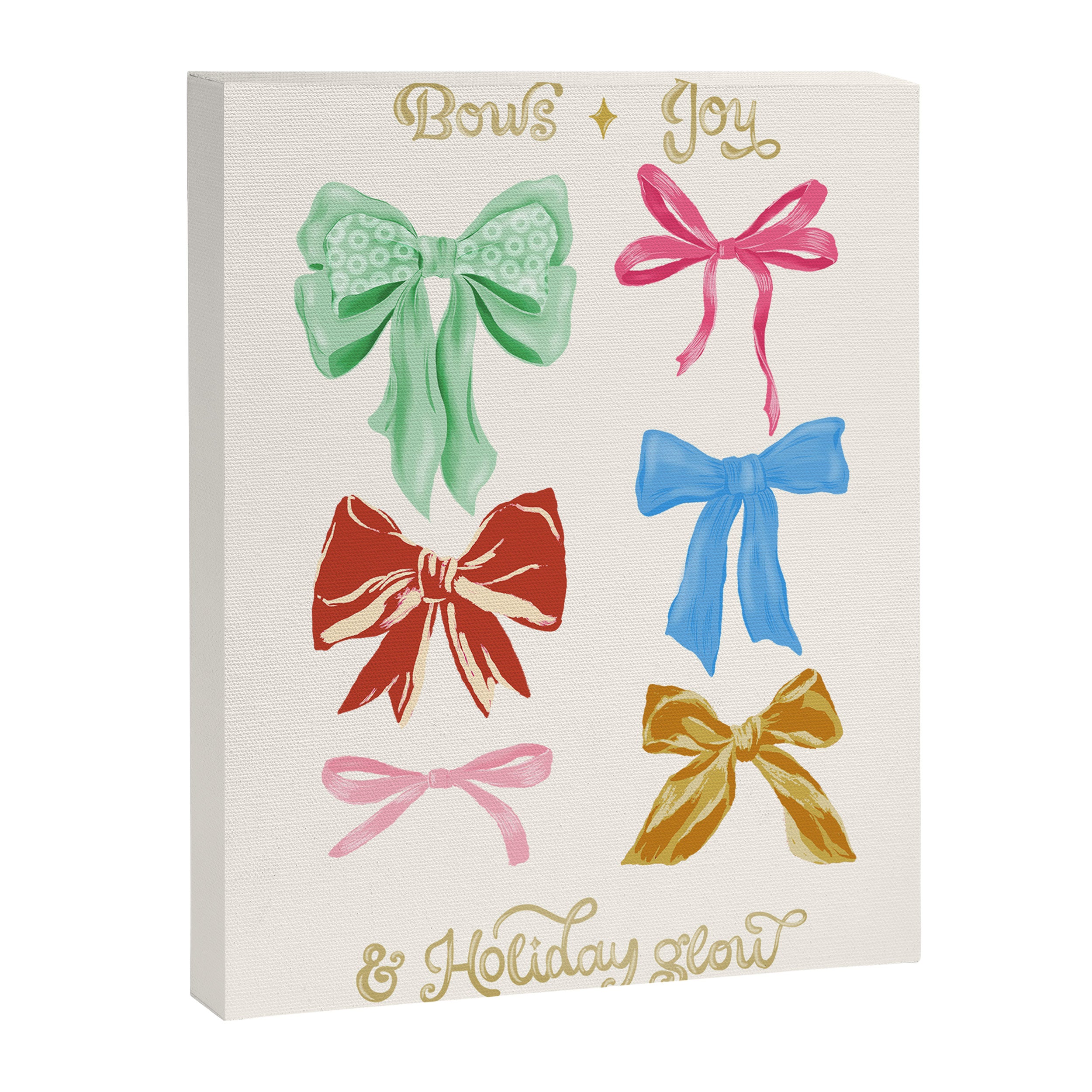 Holiday colorful bows Canvas Print Gallery Image 6