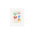 Holiday colorful bows Art Print Gallery Image 1