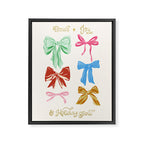 Holiday colorful bows Framed Canvas Print Gallery Image 6