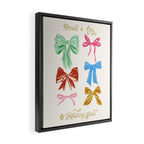 Holiday colorful bows Framed Canvas Print Gallery Image 2