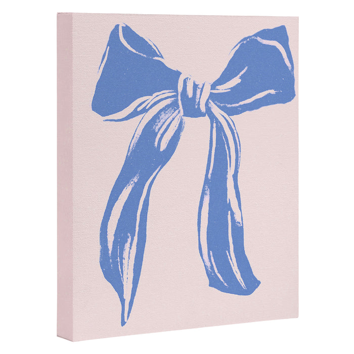 Light blue femenine bow Canvas Print Gallery Image 1