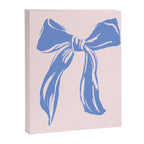 Light blue femenine bow Canvas Print Gallery Image 6