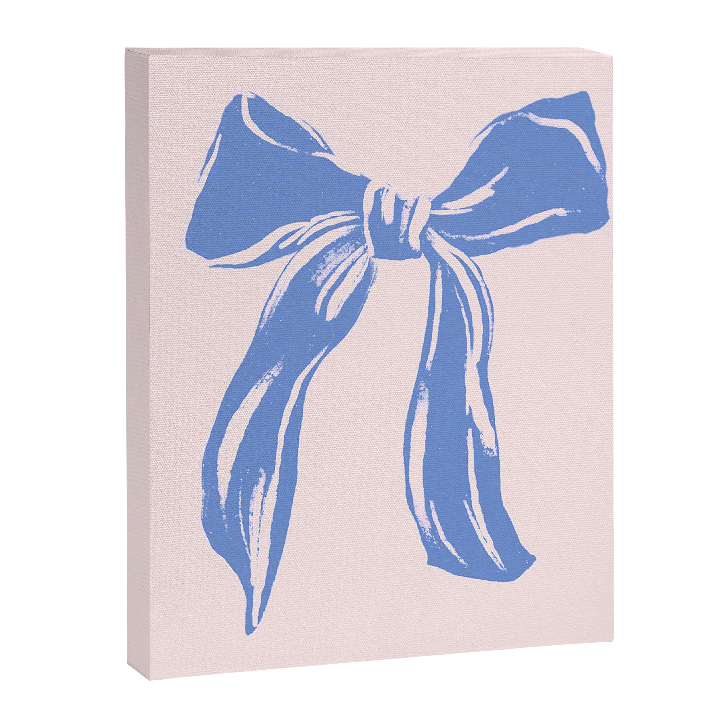 Light blue femenine bow Canvas Print Gallery Image 6