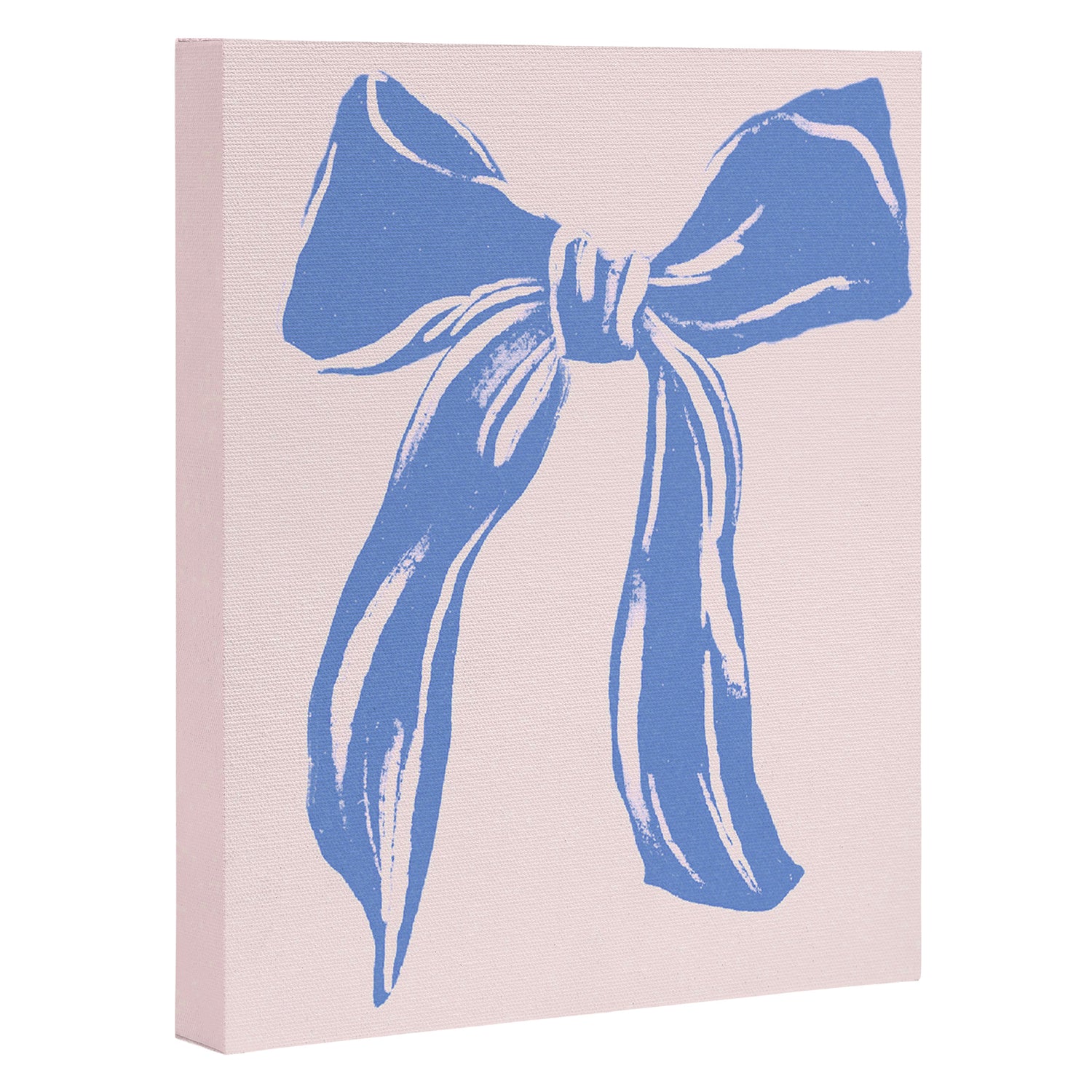 Light blue femenine bow Canvas Print Gallery Image 3