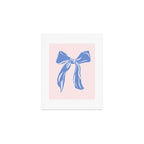 Light blue femenine bow Art Print Gallery Image 1