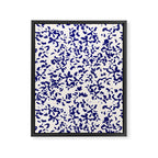 Mediterranean blue handmade floral Framed Canvas Print Gallery Image 8