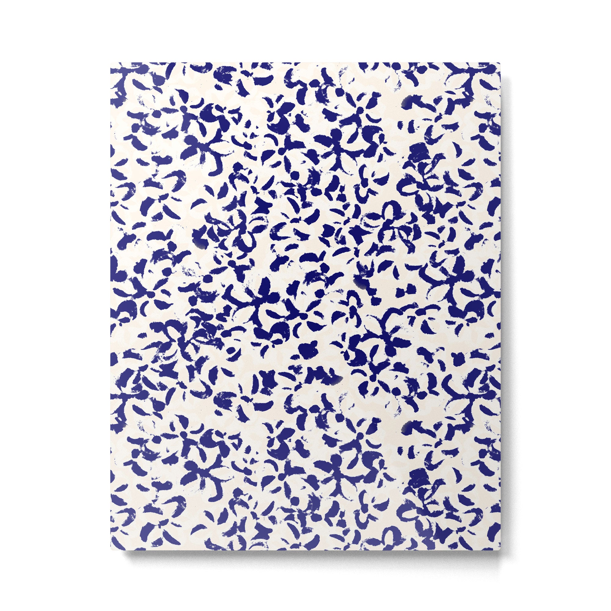 Mediterranean blue handmade floral Metal Print Gallery Image 6