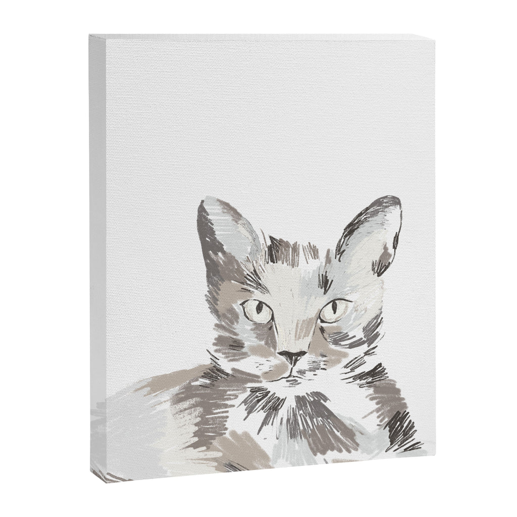 Minimalist Line Art Cat Canvas Print Gallery Image 6