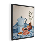 Morning coffee Framed Canvas Print Gallery Image 2