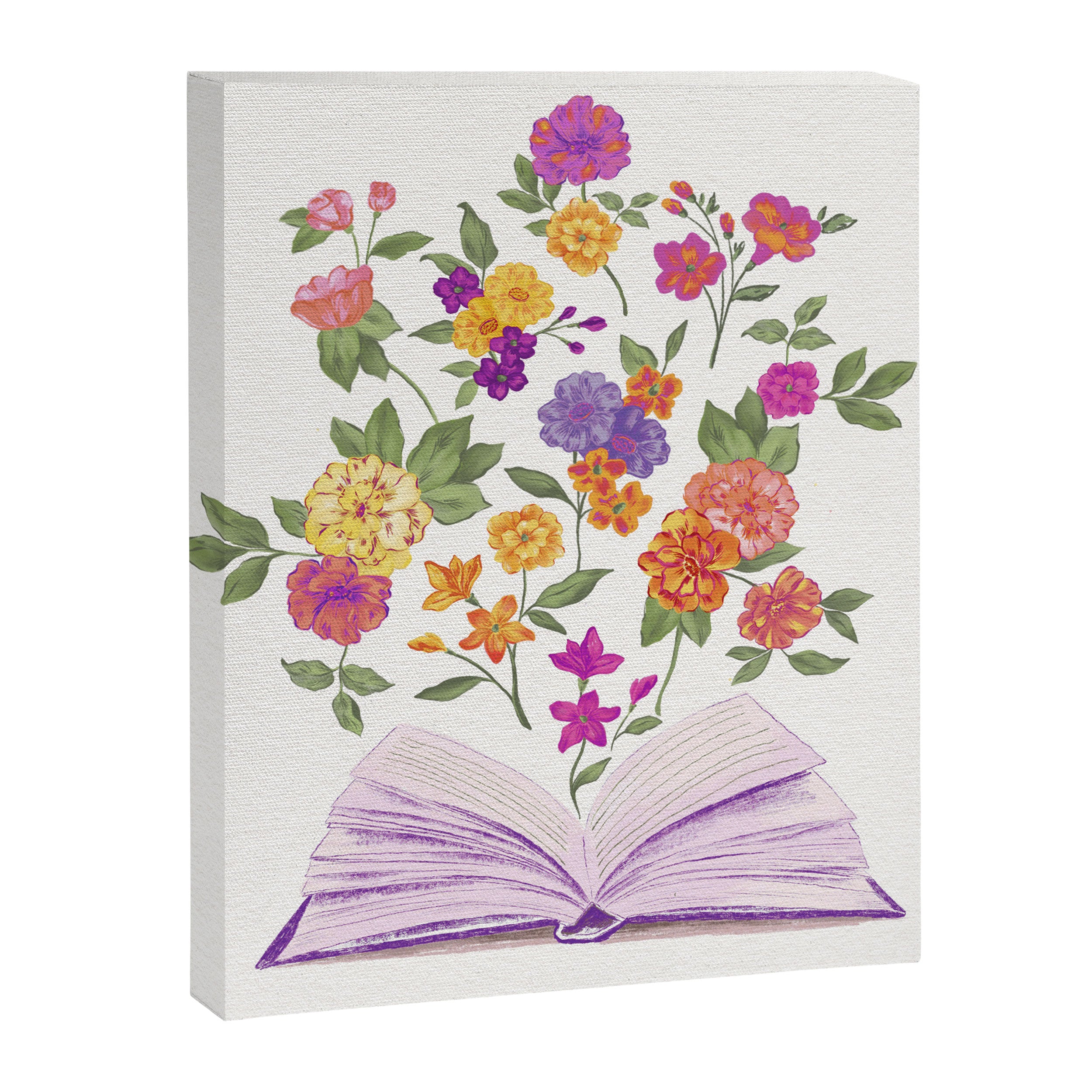 Open book blossom - Full color Canvas Print Gallery Image 6