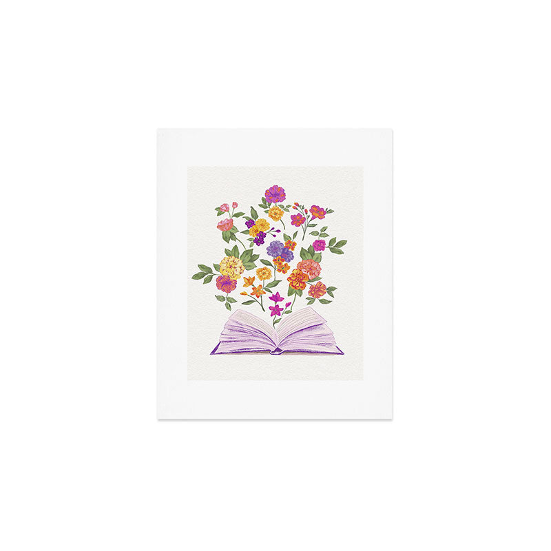 Open book blossom - Full color Art Print Gallery Image 1