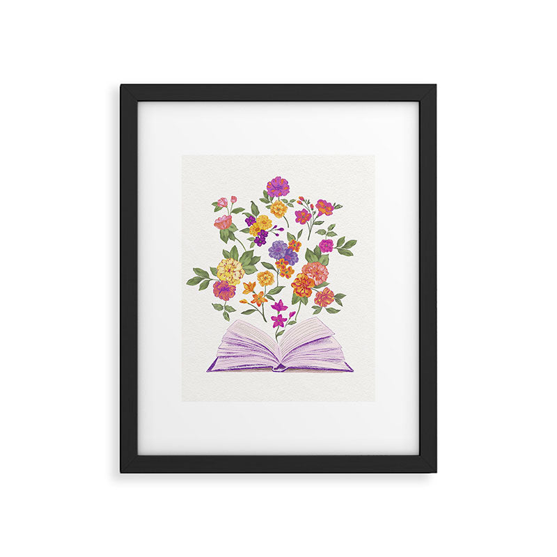 Open book blossom - Full color Framed Art Print Gallery Image 5