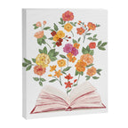 Open book blossom - Orange & pink Canvas Print Gallery Image 6
