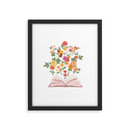 Open book blossom - Orange & pink Framed Art Print Gallery Image 5