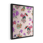 Pastel purple oriental pattern Framed Canvas Print Gallery Image 2