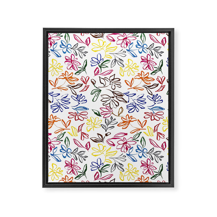 Picasso Dancing Flowers Framed Canvas Print Gallery Image 1