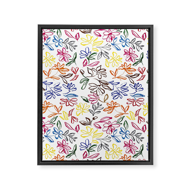 Picasso Dancing Flowers Framed Canvas Print Gallery Image 6