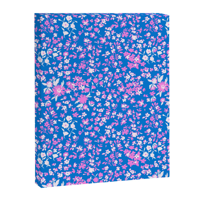 Pink and blue pop art ditsy Canvas Print Gallery Image 1