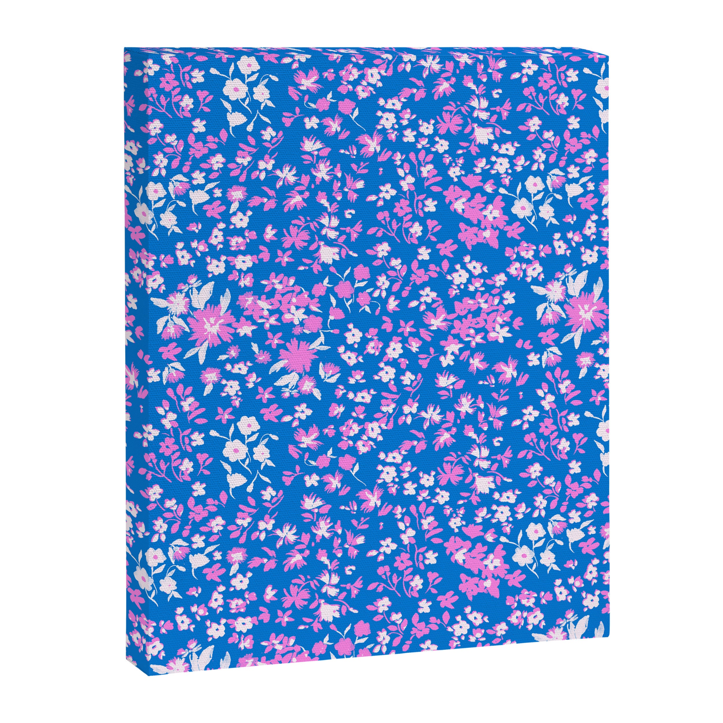 Pink and blue pop art ditsy Canvas Print Gallery Image 8