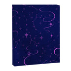 Pink and dark blue mystical starry night Canvas Print Gallery Image 8