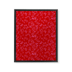 Pink and red romantic wildflowers Framed Canvas Print Gallery Image 8