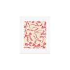 Pink bow pattern Art Print Gallery Image 1