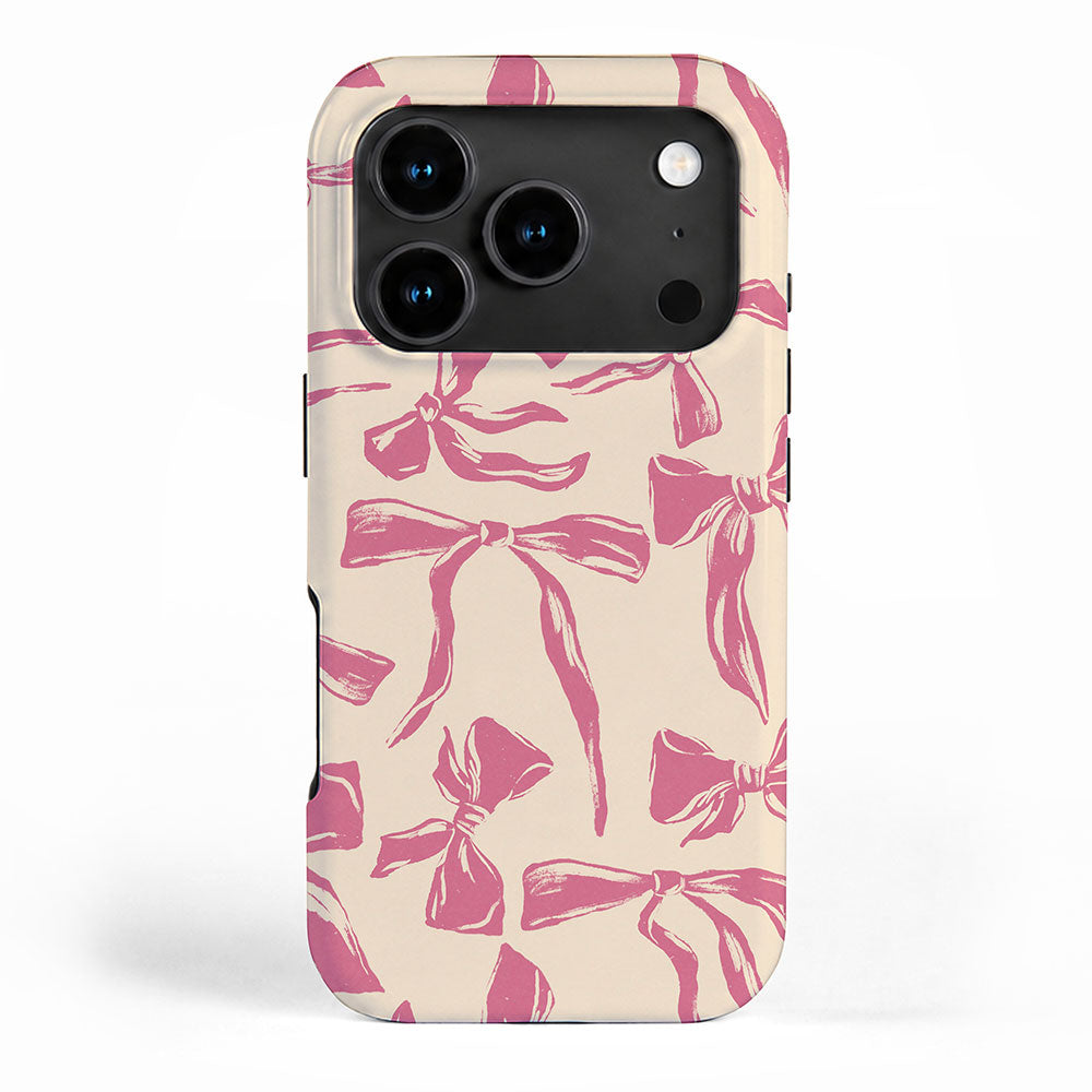 Pink bow pattern iPhone Case Gallery Image 1