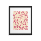 Pink bow pattern Framed Art Print Gallery Image 6