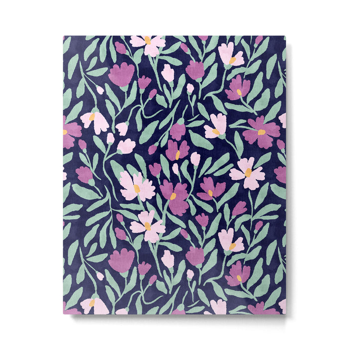 Pink Midnight Bloom Metal Print Gallery Image 1