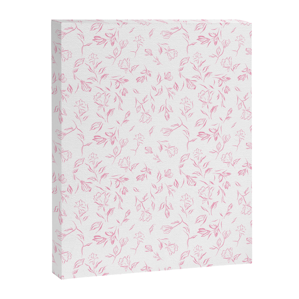 Pink romantic wildflowers Canvas Print Gallery Image 8