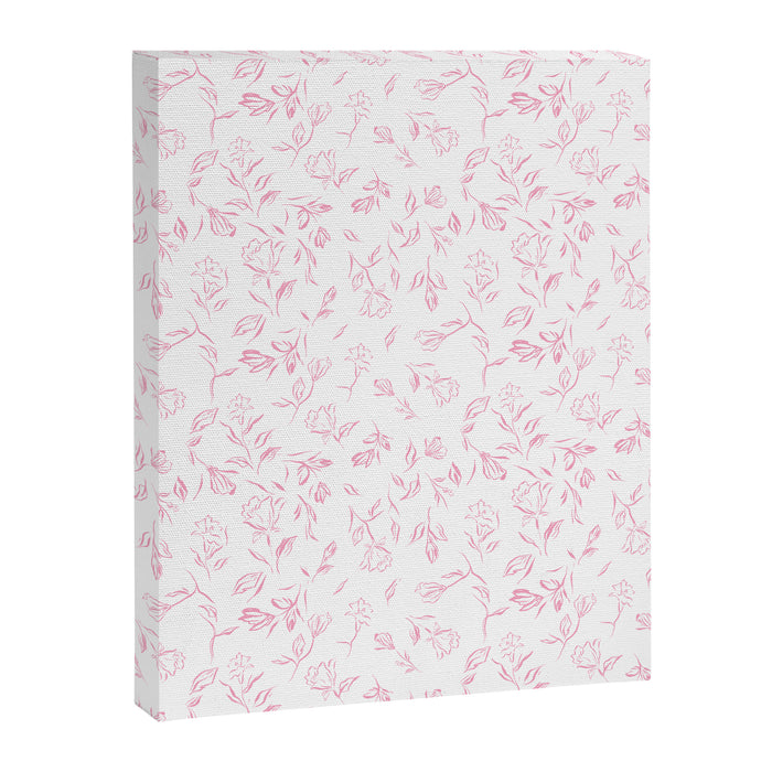 Pink romantic wildflowers Canvas Print Gallery Image 1