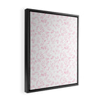 Pink romantic wildflowers Framed Canvas Print Gallery Image 2