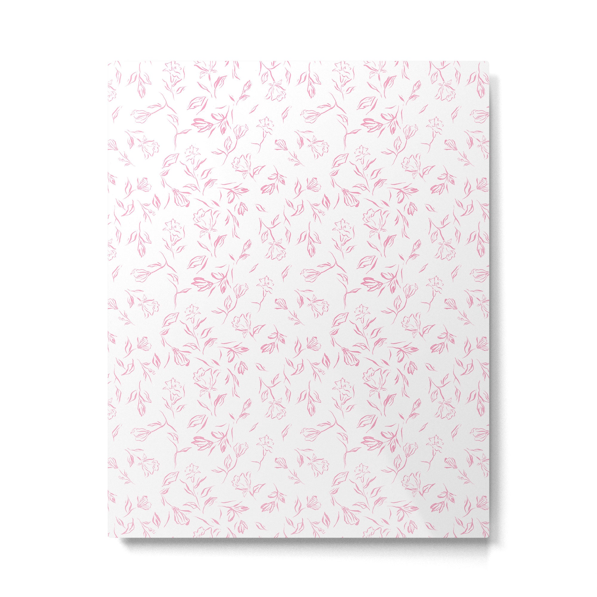 Pink romantic wildflowers Metal Print Gallery Image 6