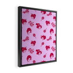 Red and pink Japanese pattern Framed Canvas Print Gallery Image 2