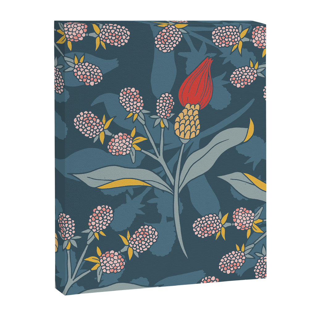 Retro floral shapes Canvas Print Gallery Image 8