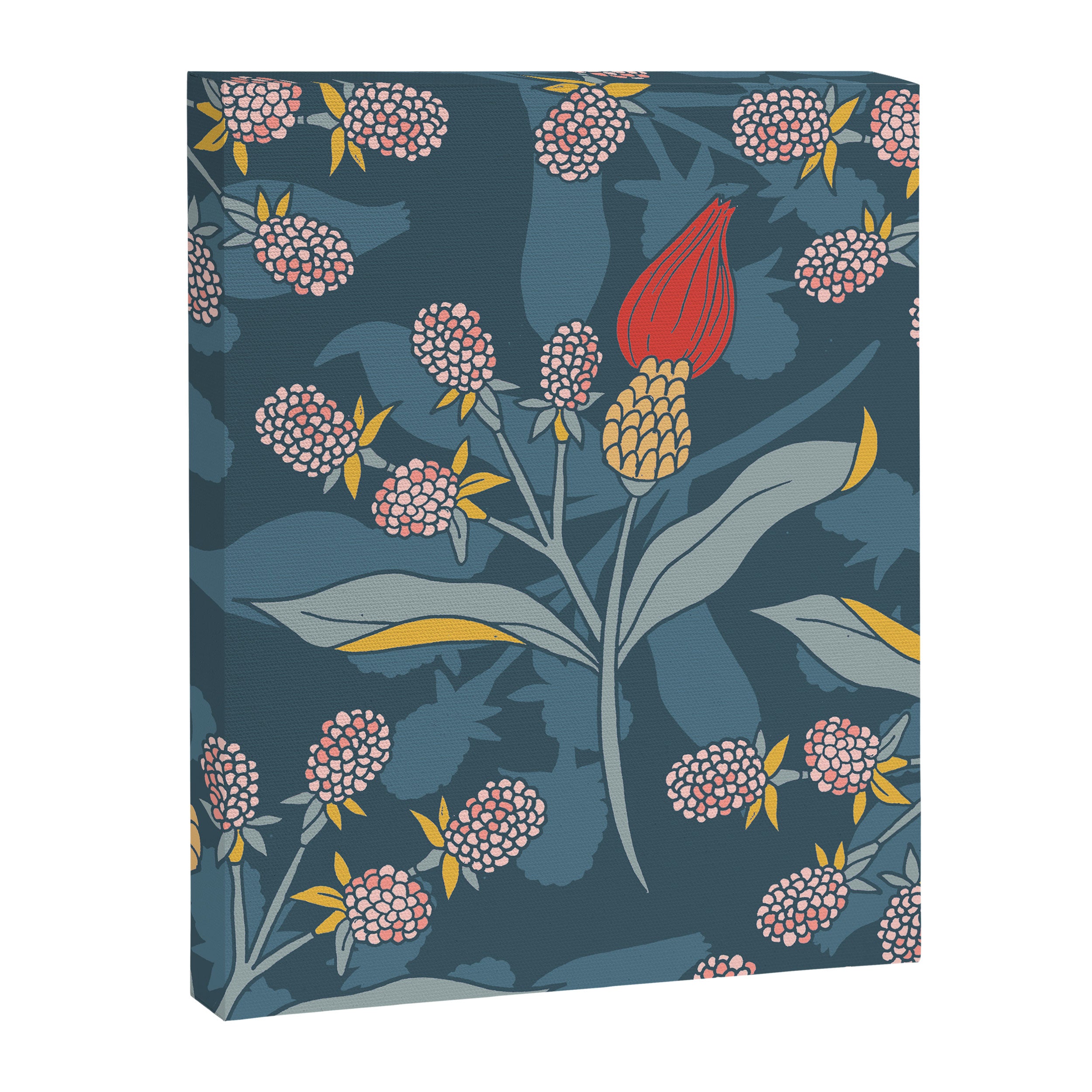 Retro floral shapes Canvas Print Gallery Image 8