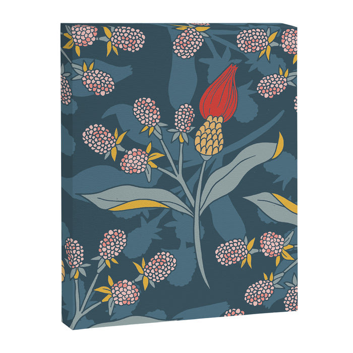 Retro floral shapes Canvas Print Gallery Image 1