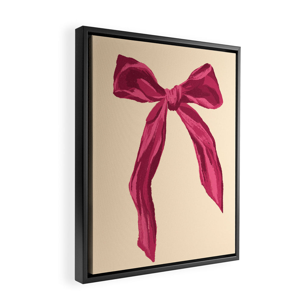 Romantic Bow Framed Canvas Print Gallery Image 2