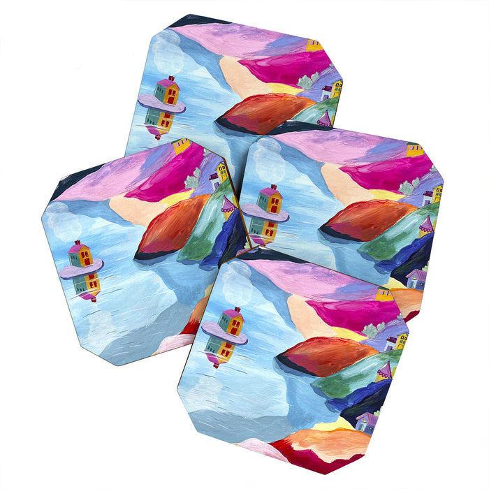 Water rainbow landscape  Coaster Gallery Image 1