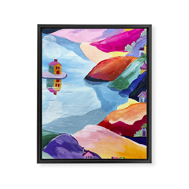 Water rainbow landscape  Framed Canvas Print Gallery Image 6