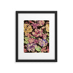 Watercolor Bloom in the Dark Framed Art Print Gallery Image 6