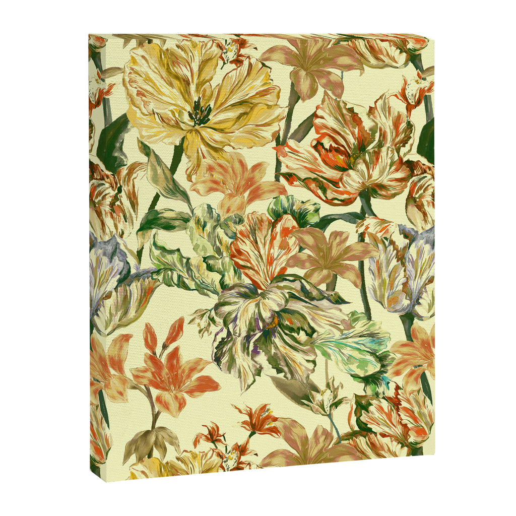 Watercolor Golden Bloom Canvas Print Gallery Image 8