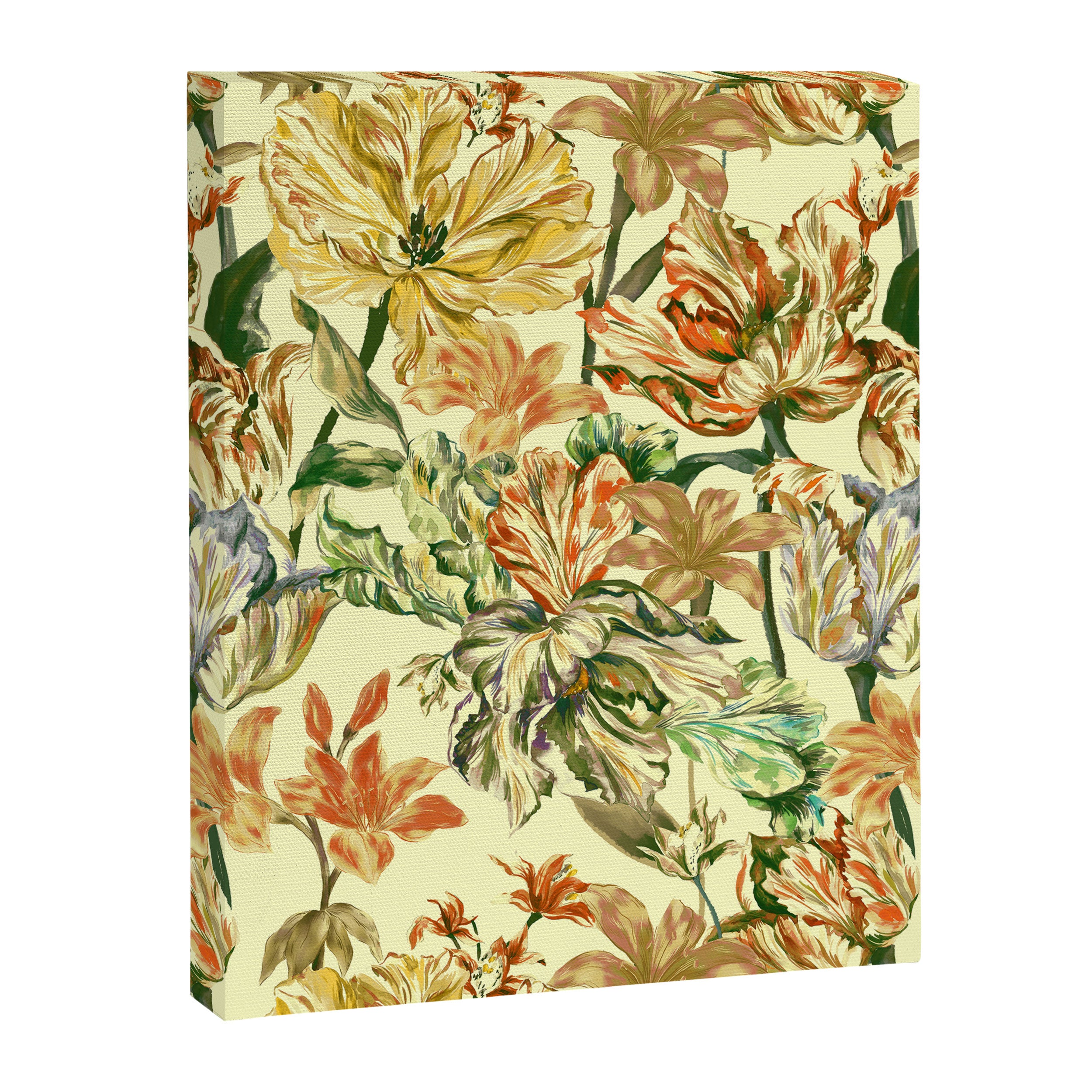 Watercolor Golden Bloom Canvas Print Gallery Image 8