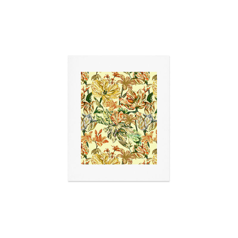 Watercolor Golden Bloom Art Print Gallery Image 1